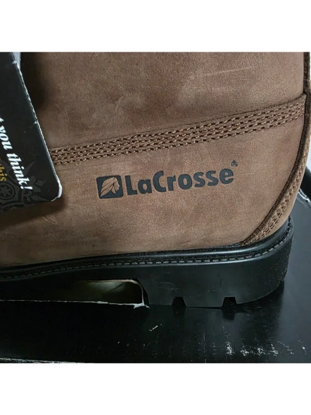 LaCrosse 400G Thinsulate Insulated Work Boots Mens 8 Brown USA Made NIB